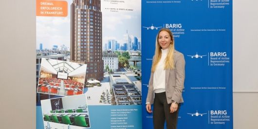 BARIG e.V.: Isabell Ketteler freut sich auf den Austausch mit Airlinern. Für die Lindner Hotels AG und insbesondere auch für das Lindner Congress Hotel sei die Zusammenarbeit mit den Fluggesellschaften von großer Bedeutung. 